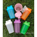 Customized LOGO 400ML shake cup fitness sports reusable water cup with mixing ball